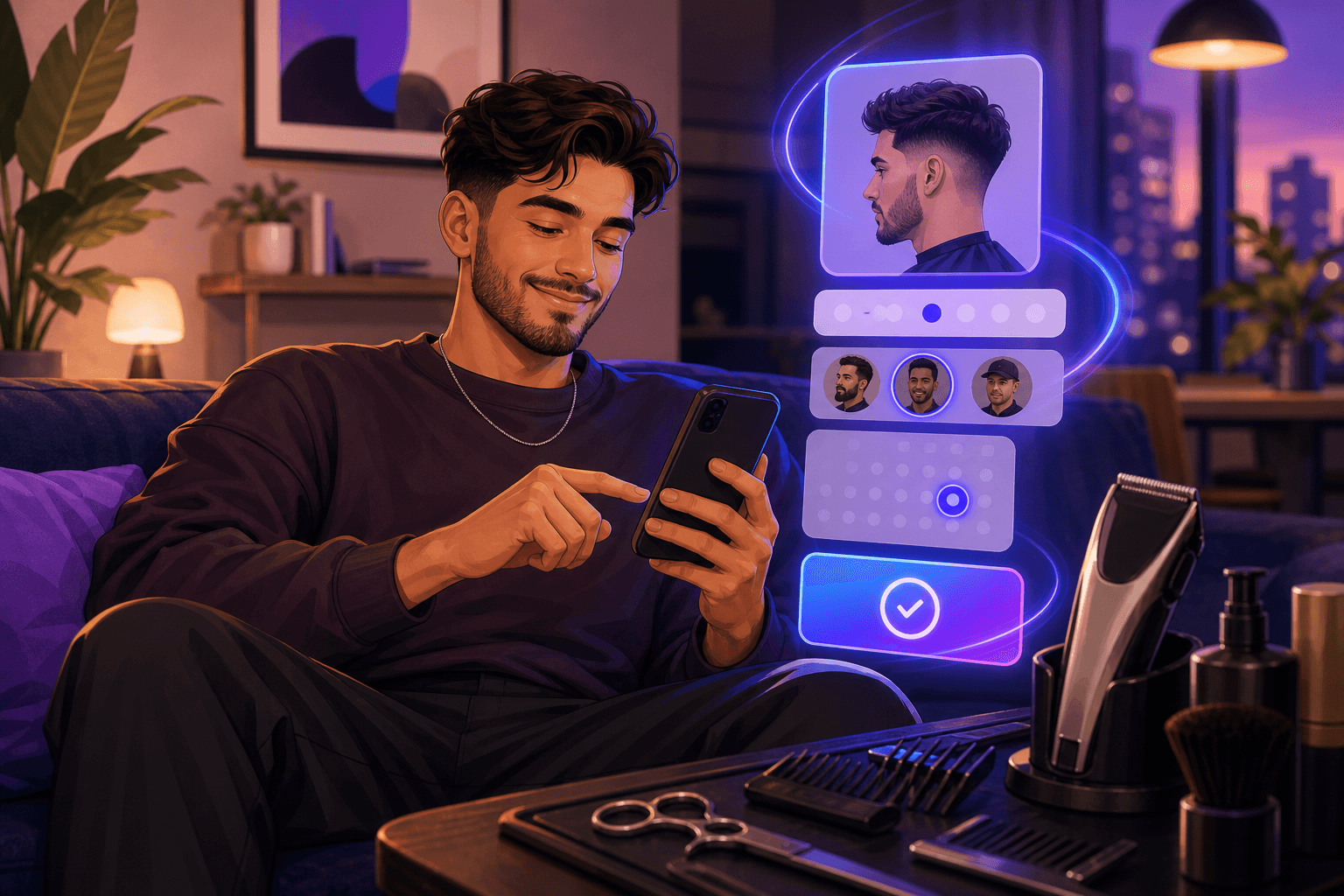 Book a house-call haircut from home