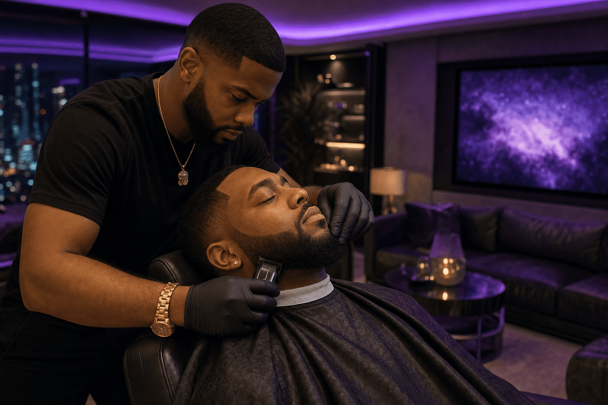 At-home beard trim